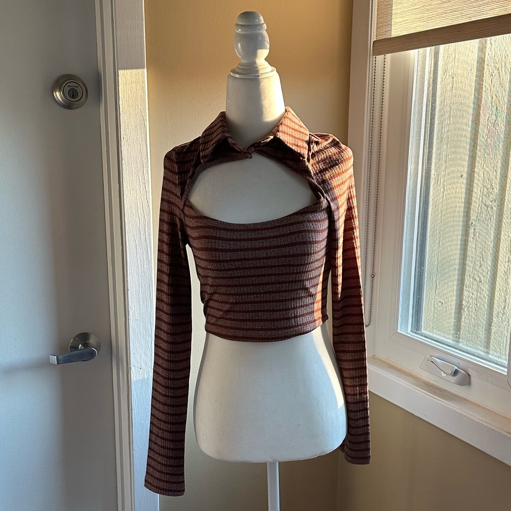 Red Striped Top